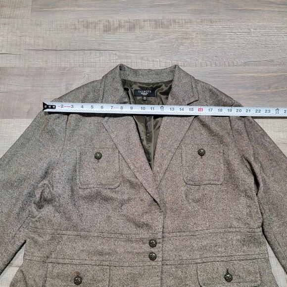 Talbots Plus Size 16W Blazer Jacket Wool Silk Blend Professional Classic Modern - Picture 6 of 8